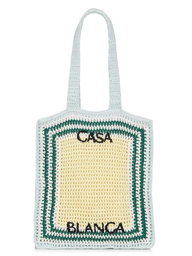 Womens Cotton Crochet Tote Product Image