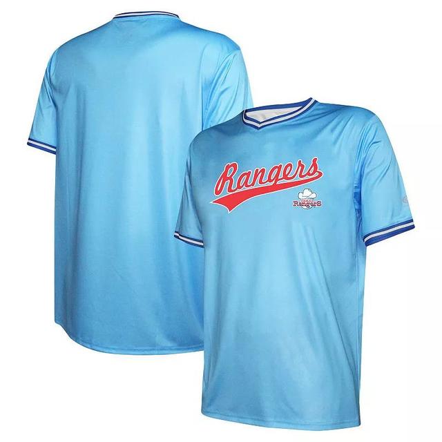 Mens Stitches Blue Texas Rangers Cooperstown Collection Team Jersey Product Image