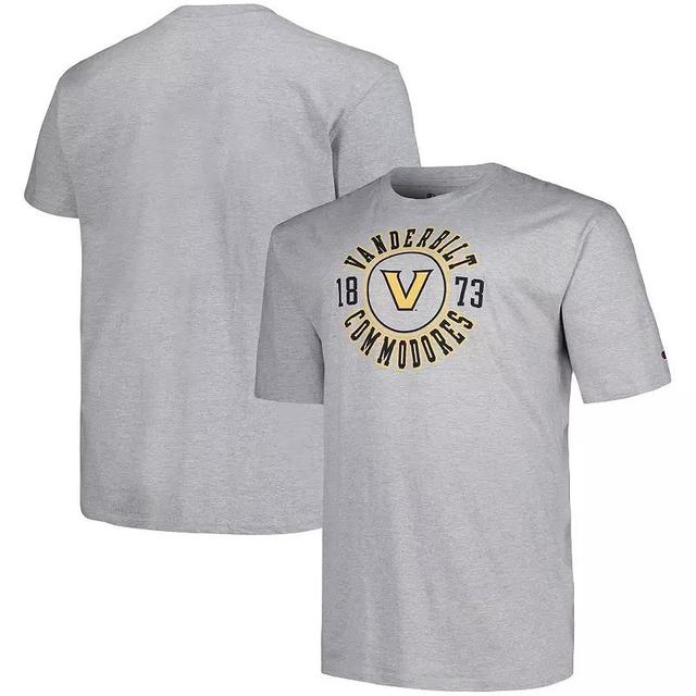 Mens Champion Gray Vanderbilt Commodores Big & Tall Circle Logo T-Shirt Product Image