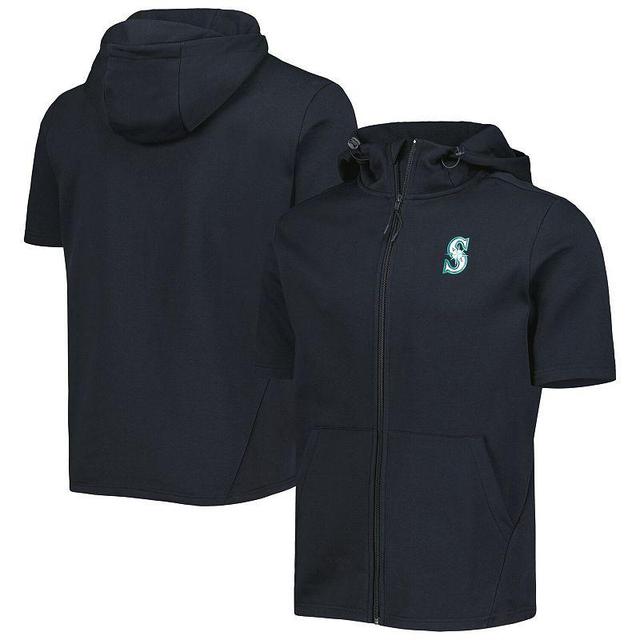 Mens Levelwear Seattle Mariners Recruit Full-Zip Short Sleeve Hoodie Product Image