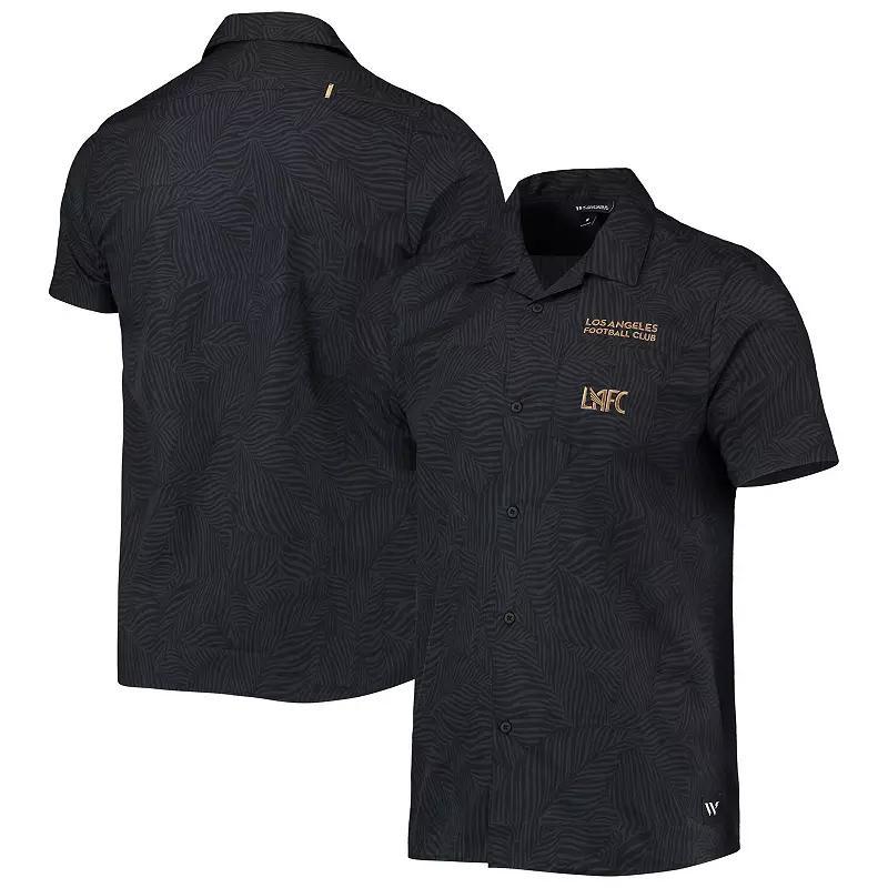 Mens The Wild Collective Black LAFC Abstract Palm Button-Up Shirts Product Image