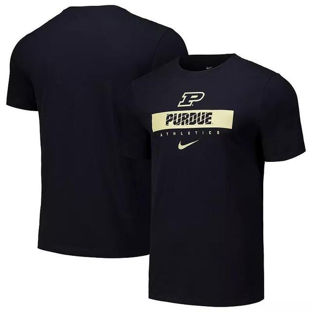 Nike Mens Black Purdue Boilermakers 2024 Sideline Performance T-Shirt Product Image