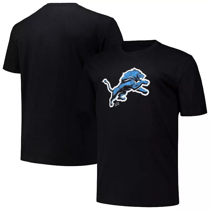 Mens Fanatics Detroit Lions Big & Tall Midnight Mascot T-Shirt Product Image