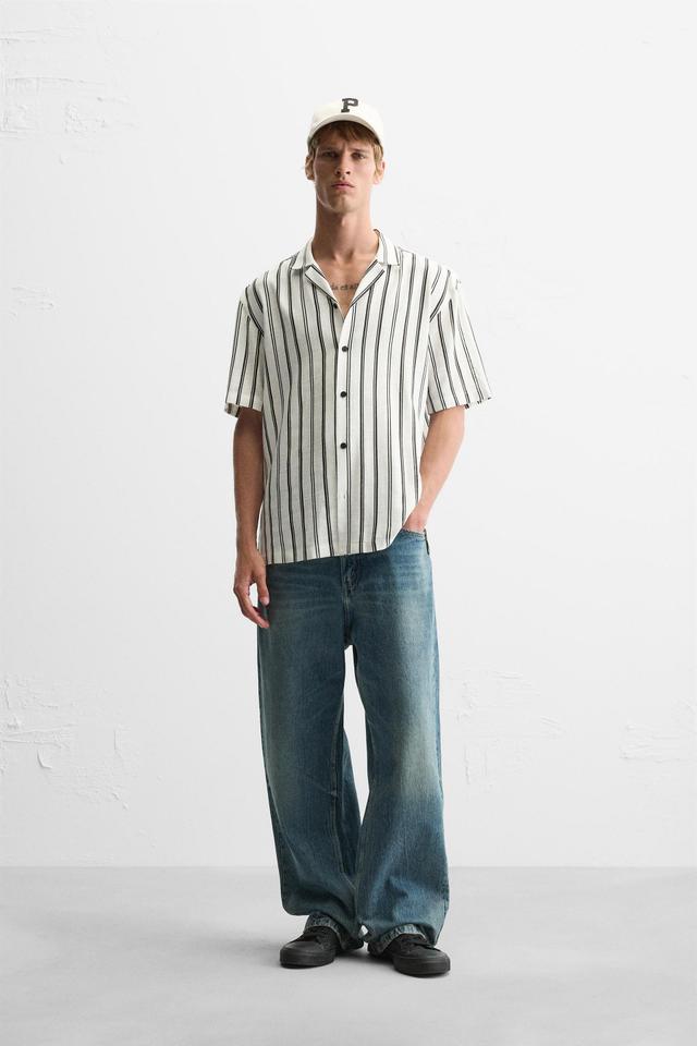 TEXTURED STRIPED SHIRT Product Image