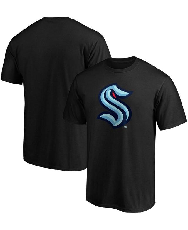 Mens Fanatics Branded Black Seattle Kraken Primary Logo Big & Tall T-Shirt Product Image