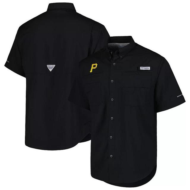 Mens Columbia Pittsburgh Pirates Tamiami Omni-Shade Button-Down Shirt Product Image