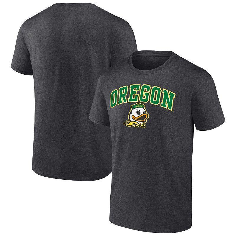 Mens Fanatics Branded Heather Charcoal Oregon Ducks Campus T-Shirt Product Image