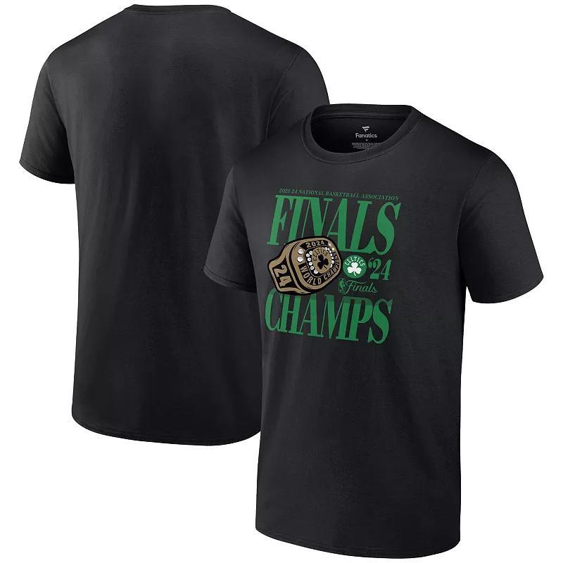 Fanatics Mens Black Boston Celtics 2024 Nba Finals Champions Ball Screen Ring T-Shirt Product Image