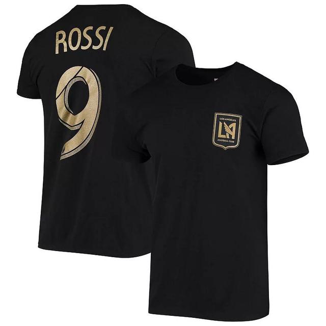 Mens Fanatics Branded Diego Rossi Black LAFC Authentic Stack T-Shirt Product Image