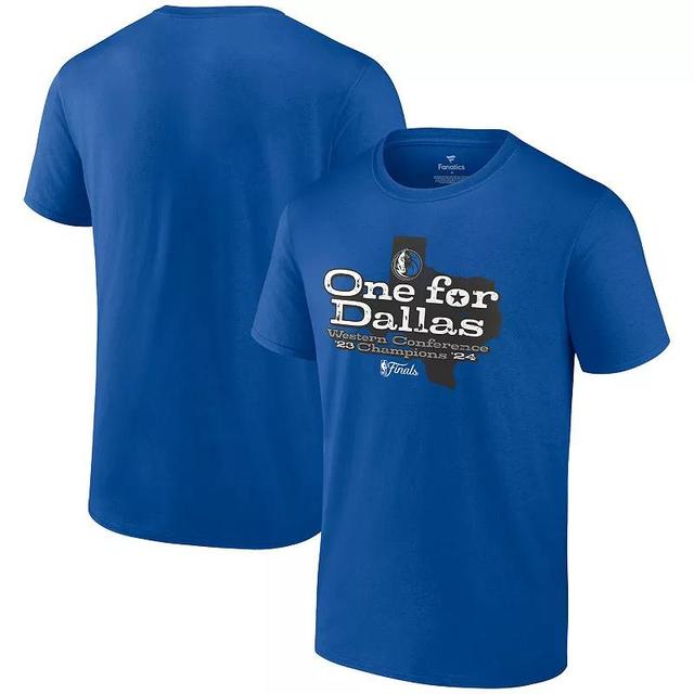 Mens Fanatics Dallas Mavericks 2024 Western Conference Champions Layup Drill T-Shirt Product Image