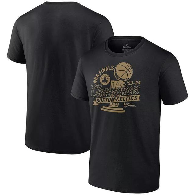 Mens Fanatics Boston Celtics 2024 NBA Finals Champions Defensive Rotation Trophy T-Shirt Product Image