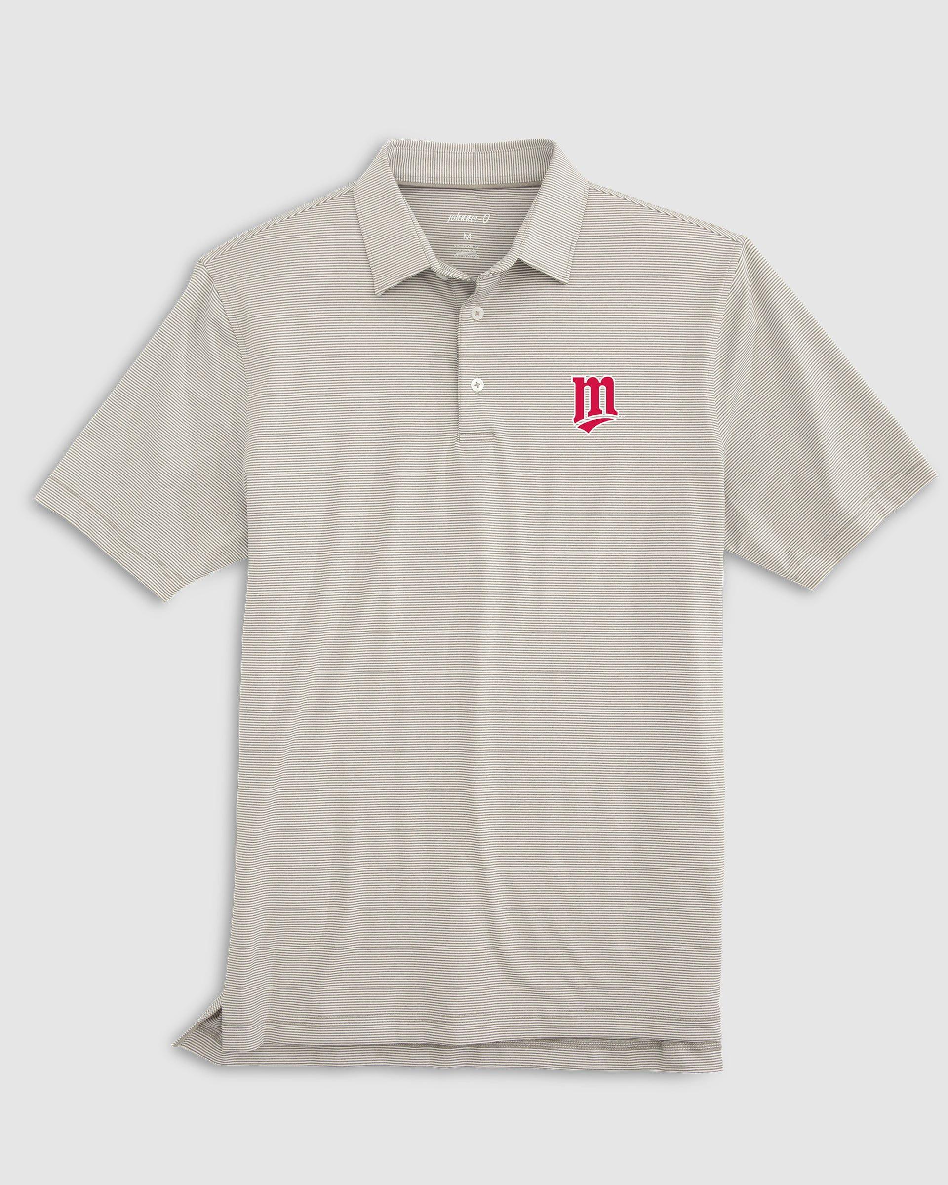 Boston College Lyndonn Jr. Striped Jersey Performance Polo Product Image