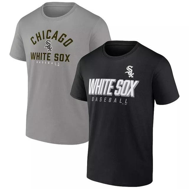 Mens Fanatics Branded /Gray Chicago White Sox Player Pack T-Shirt Combo Set Product Image