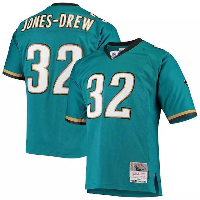 Mens Mitchell & Ness Maurice Jones-Drew Teal Jacksonville Jaguars Legacy Replica Jersey Product Image