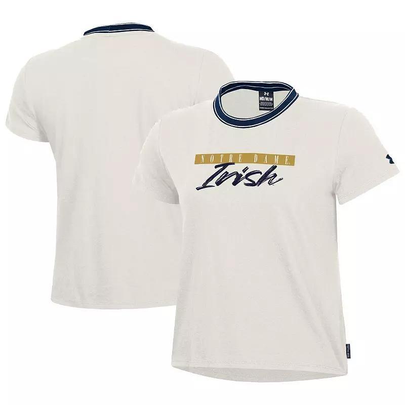 Womens Under Armour White Notre Dame Fighting Irish Iconic T-Shirt Product Image