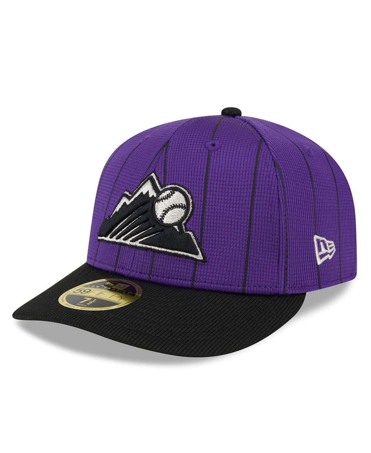 Mens New Era Purple Colorado Rockies 2024 Batting Practice Low Profile 59FIFTY Fitted Hat Product Image