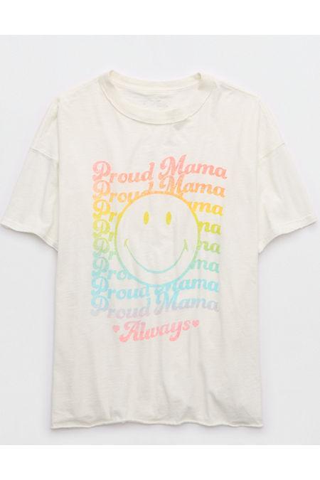 Aerie Smiley Mama Graphic Oversized Boyfriend T-Shirt Women's Product Image