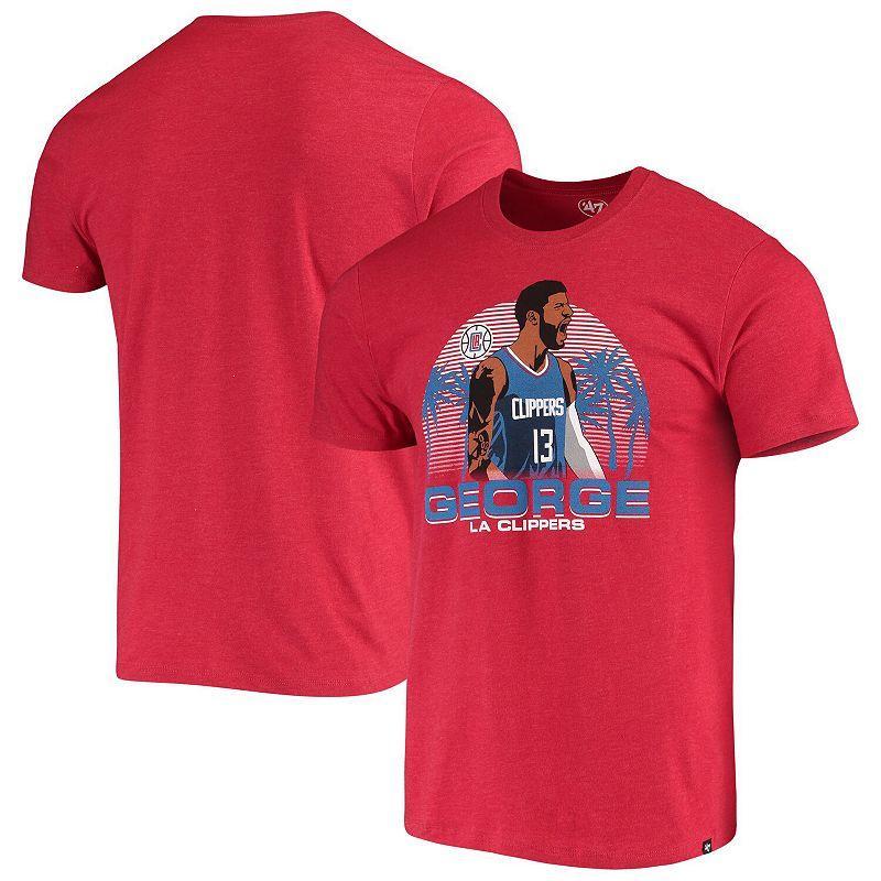 Mens Paul George Red La Clippers Player Graphic T-shirt Product Image