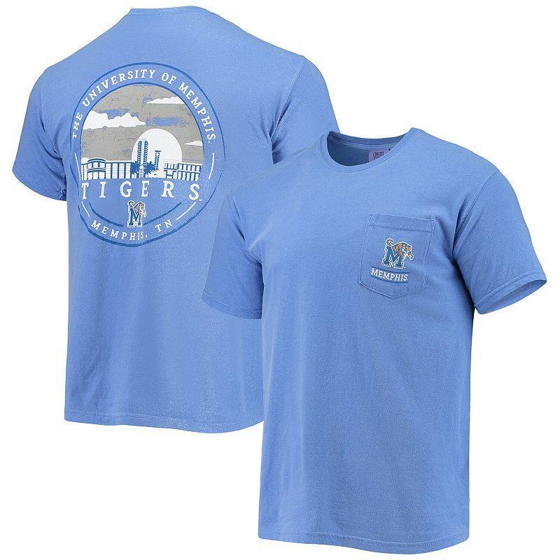 Mens Royal Memphis Tigers Circle Campus Scene T-Shirt Product Image