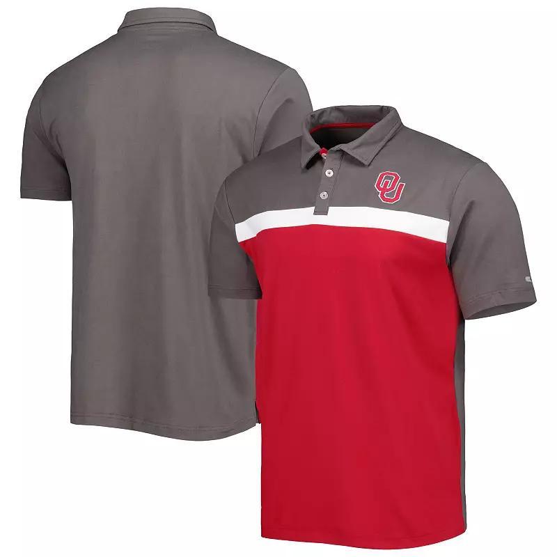 Mens Colosseum Charcoal Oklahoma Sooners Two Yutes Polo Product Image