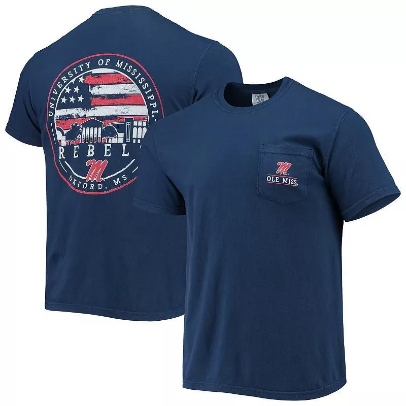 Mens Ole Miss Rebels Campus Americana T-Shirt Blue Product Image