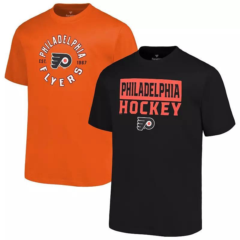 Mens Fanatics Philadelphia Flyers Big & Tall 2-Pack T-Shirt Set Product Image