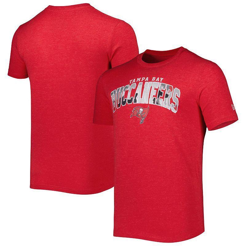 Mens New Era Heathered Red Tampa Bay Buccaneers Training Collection T-shirt Product Image