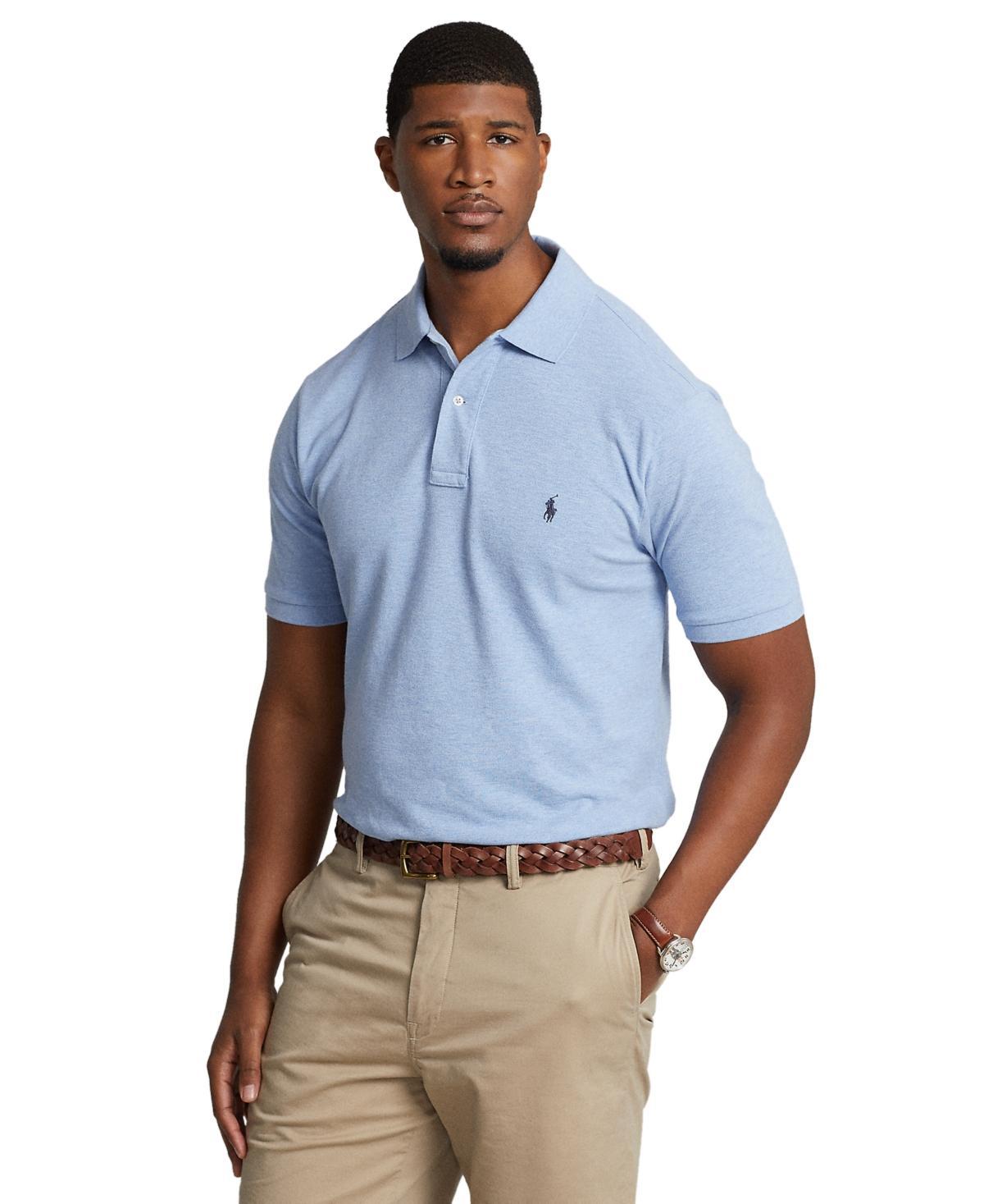 Polo Ralph Lauren Big  Tall Classic Fit Solid Cotton Mesh Polo Shirt Product Image