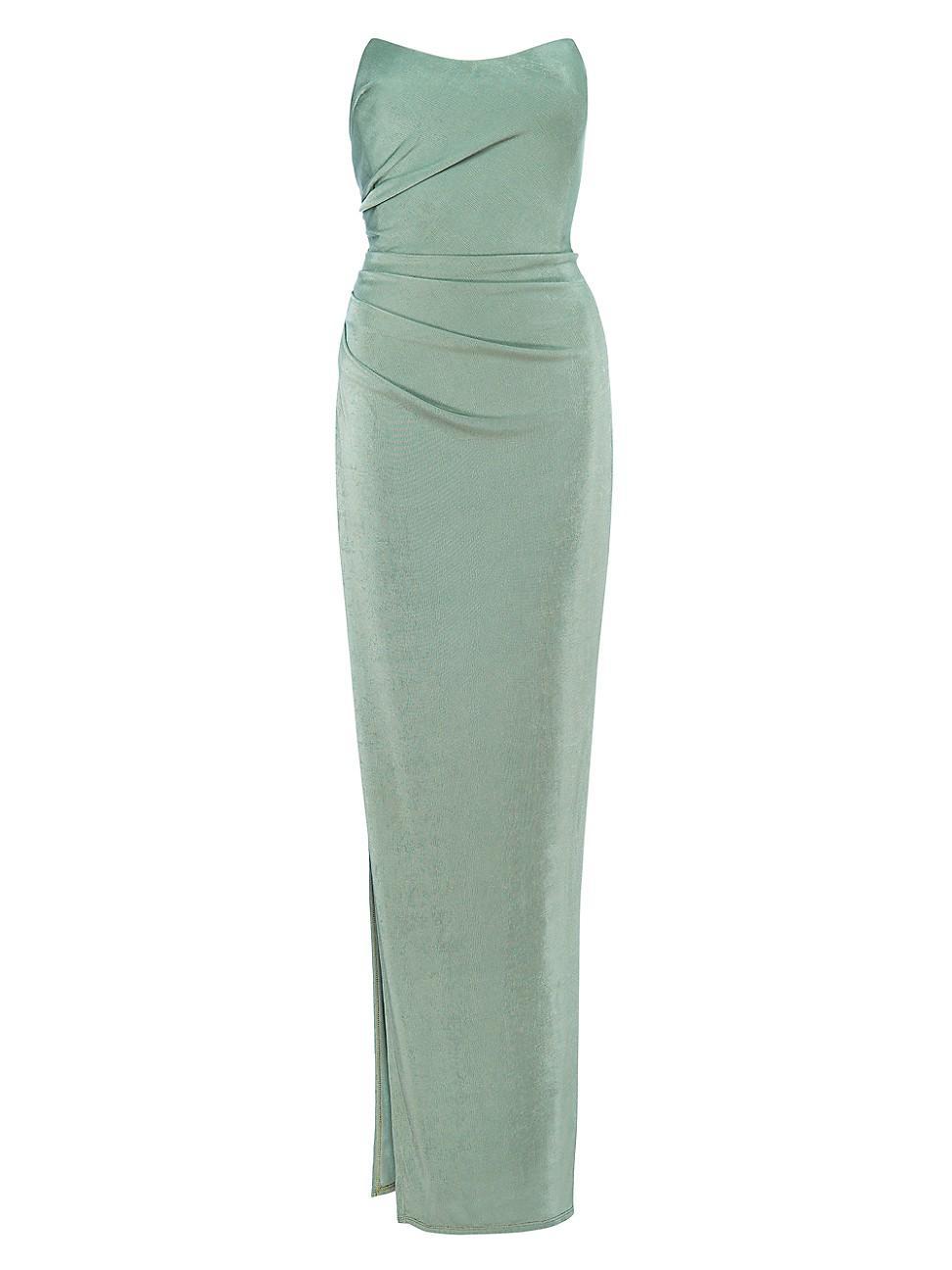 Womens Sway Strapless Knit Gown Product Image