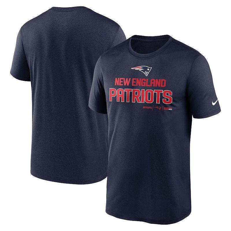 Mens Nike New England Patriots Legend Community Performance T-Shirt Blue Product Image