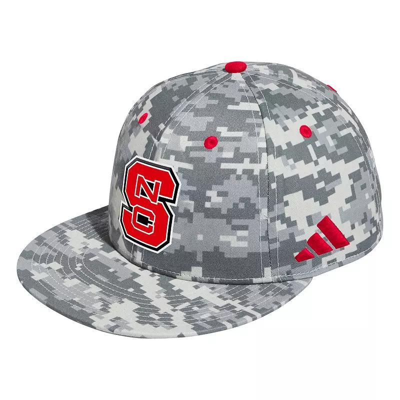 Mens adidas Camo NC State Wolfpack On-Field Baseball Fitted Hat Product Image