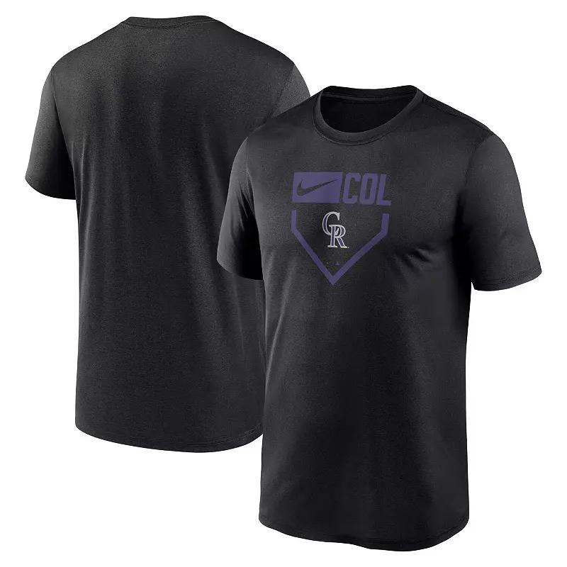 Mens Nike Colorado Rockies Home Plate Icon Legend Performance T-Shirt Product Image