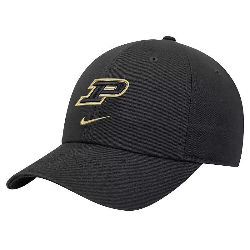 Nike Mens Black Purdue Boilermakers 2024 Sideline Club Adjustable Hat Product Image