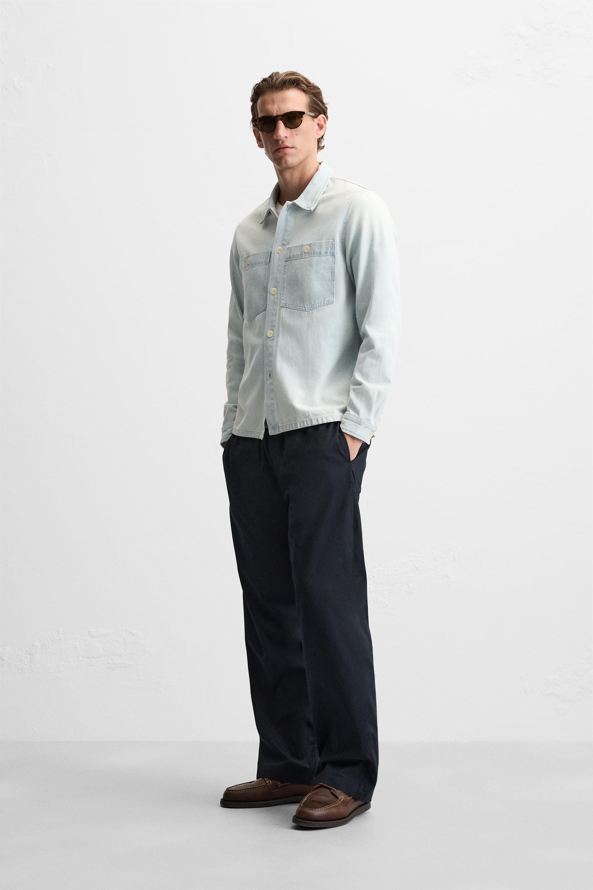 POCKET DENIM OVERSHIRT Product Image