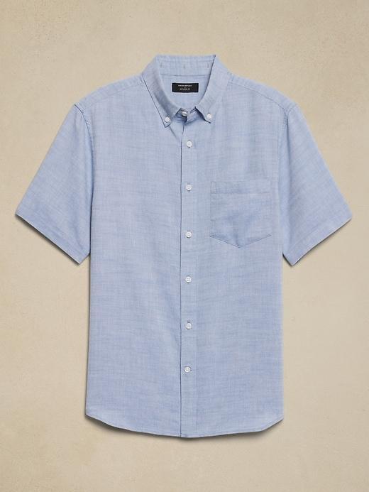 Slim Cotton Oxford Shirt Product Image