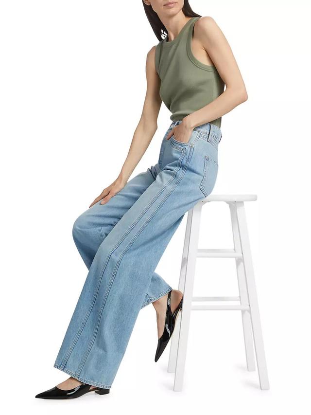 Taylor Double-Seam Wide-Leg Jeans Product Image