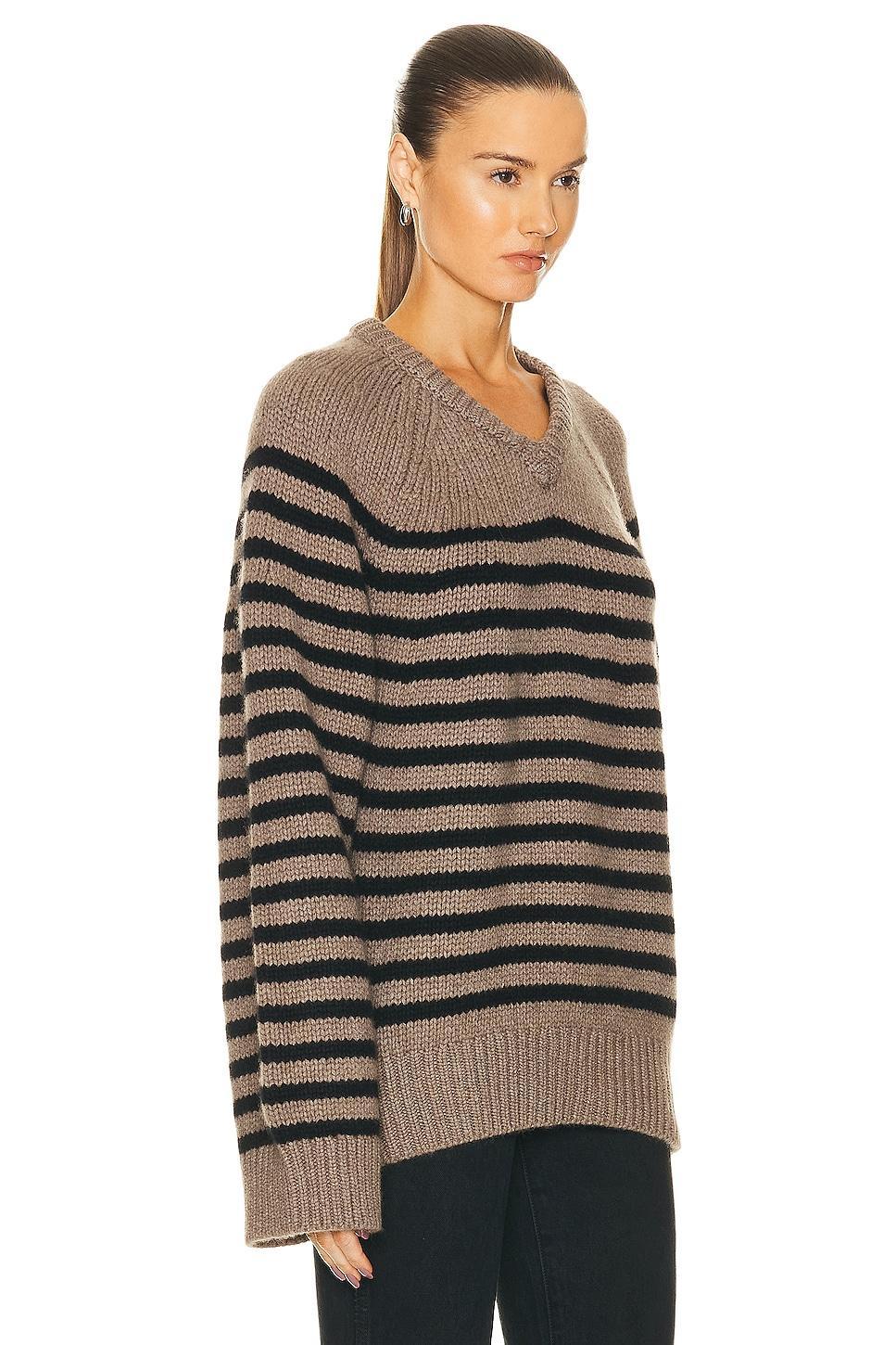 KHAITE Nalani Sweater in Brown Product Image