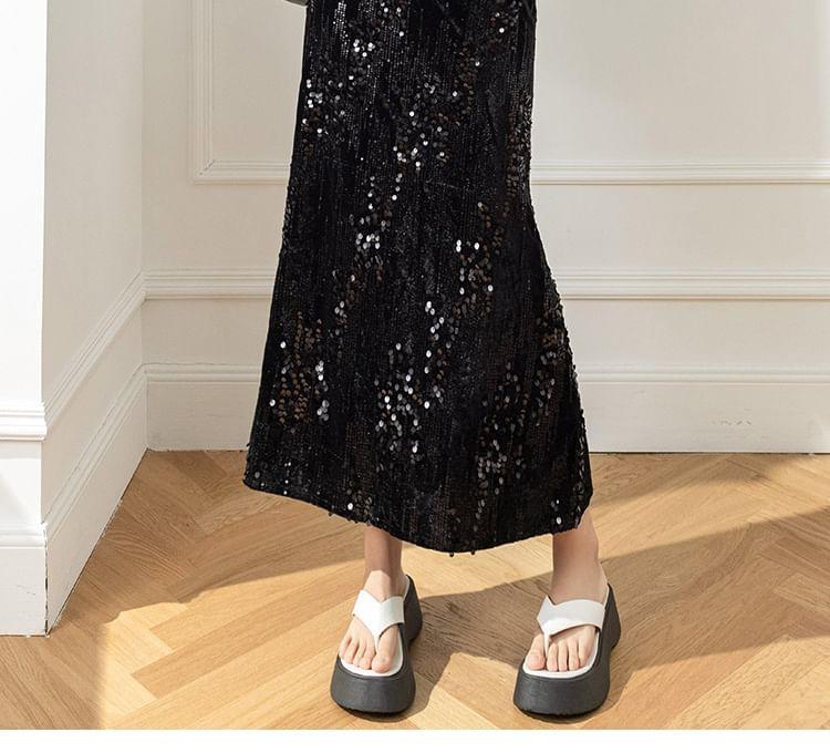 Sequin Mermaid Midi Skirt Product Image