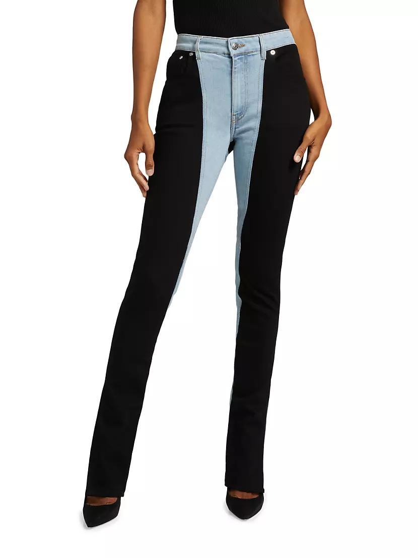 Mix Media Skinny Jeans Product Image