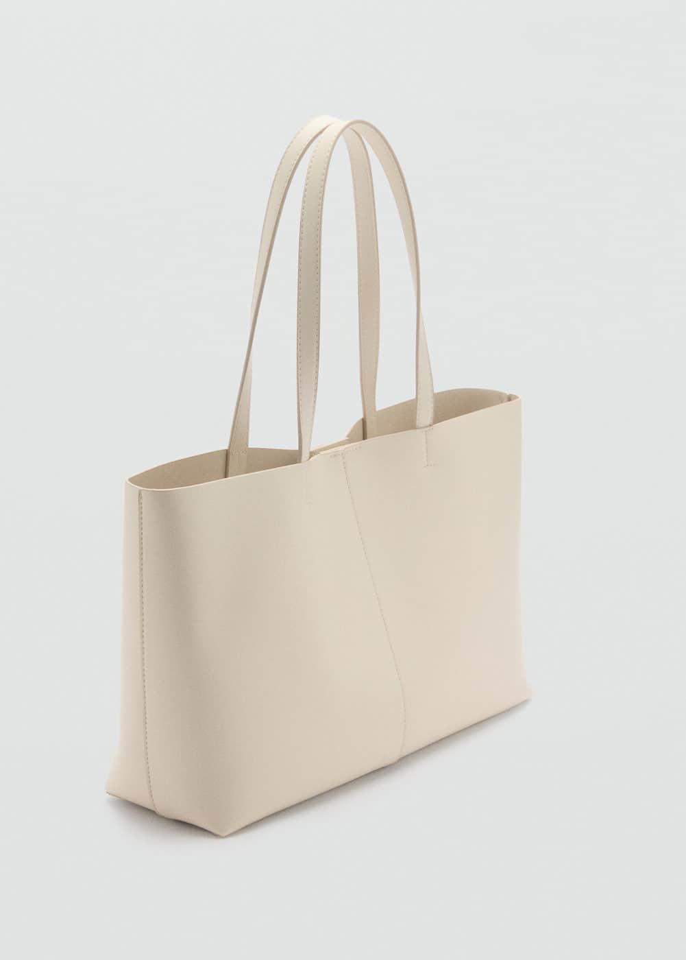 MANGO - Leather-effect shopper bag - One size - Women Product Image