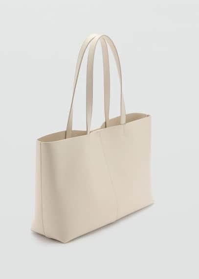 Mango Womens Leather-Effect Shopper Bag Product Image