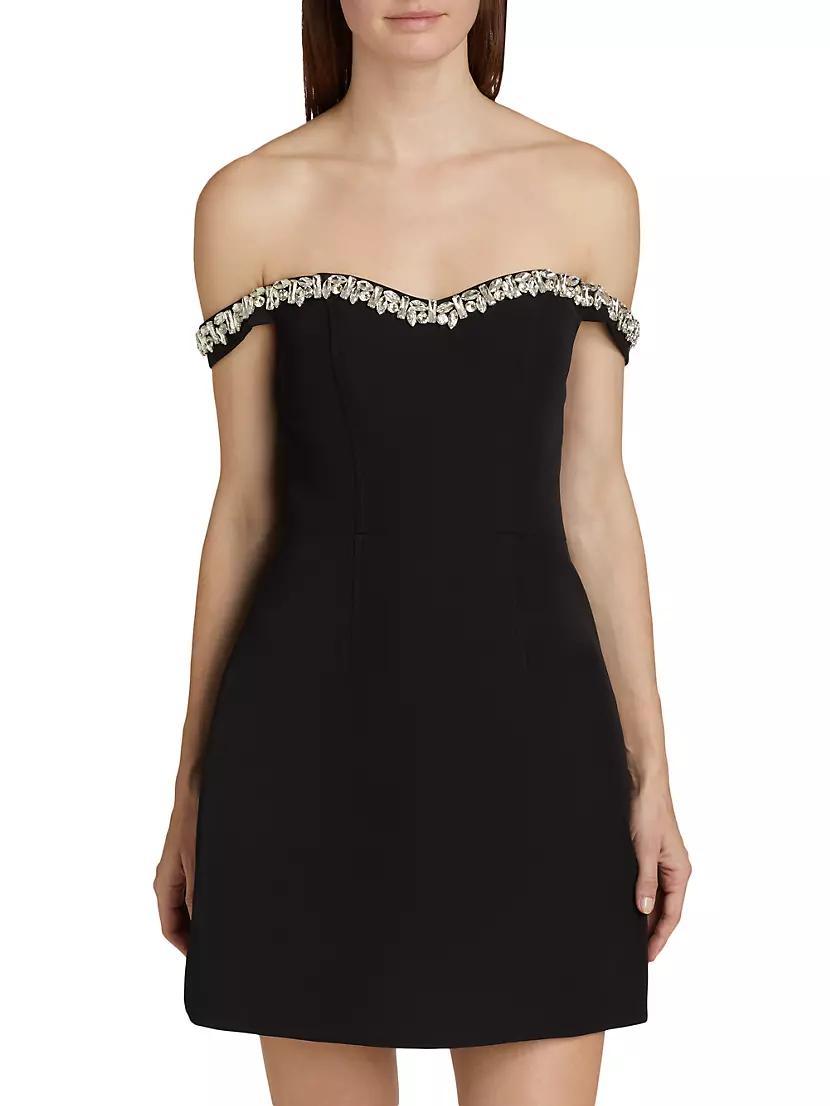 Blaire Embellished Off-The-Shoulder Minidress Product Image