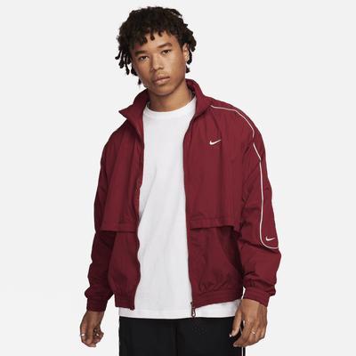 Nike Sportswear Solo Swoosh Men's Woven Track Jacket Product Image