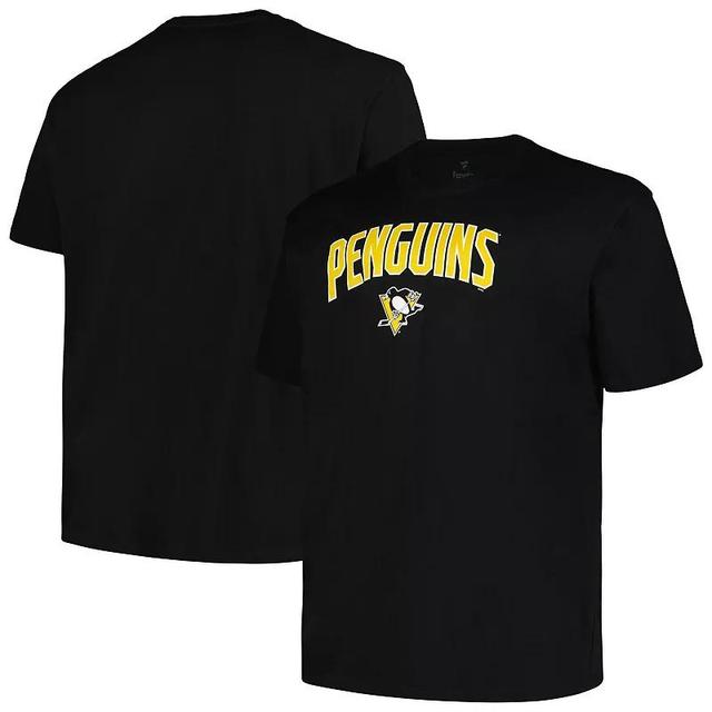 Mens Profile Pittsburgh Penguins Big & Tall Arch Over Logo T-Shirt Product Image