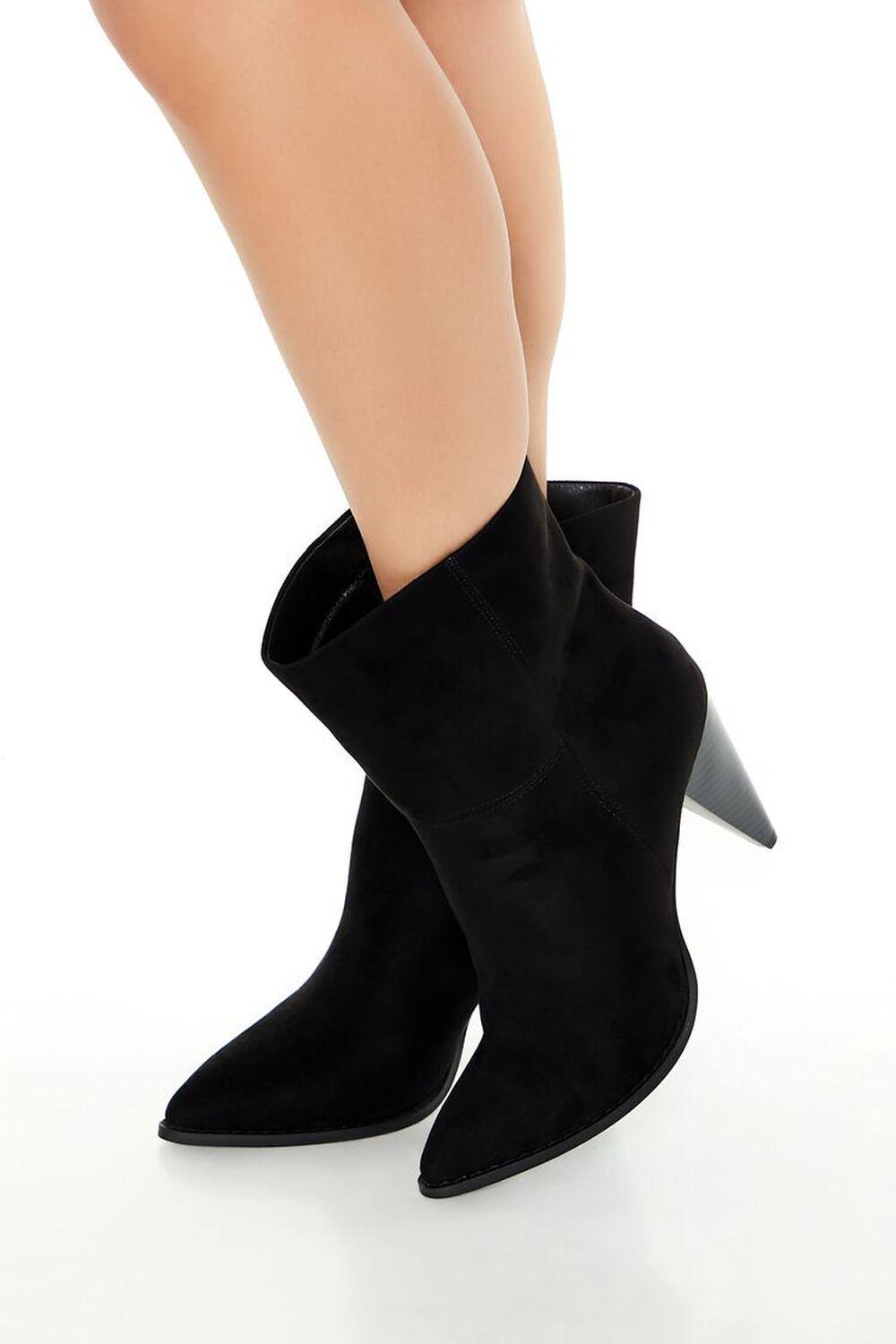 Faux Suede Pointed-Toe Booties | Forever 21 Product Image