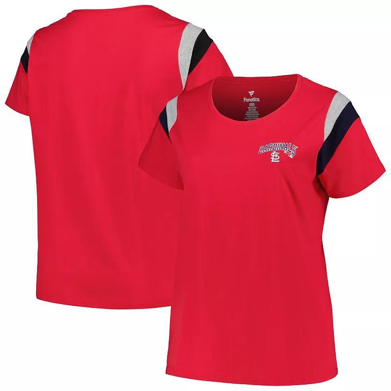 Womens Profile St. Louis Cardinals Plus Size Scoop Neck T-Shirt Product Image