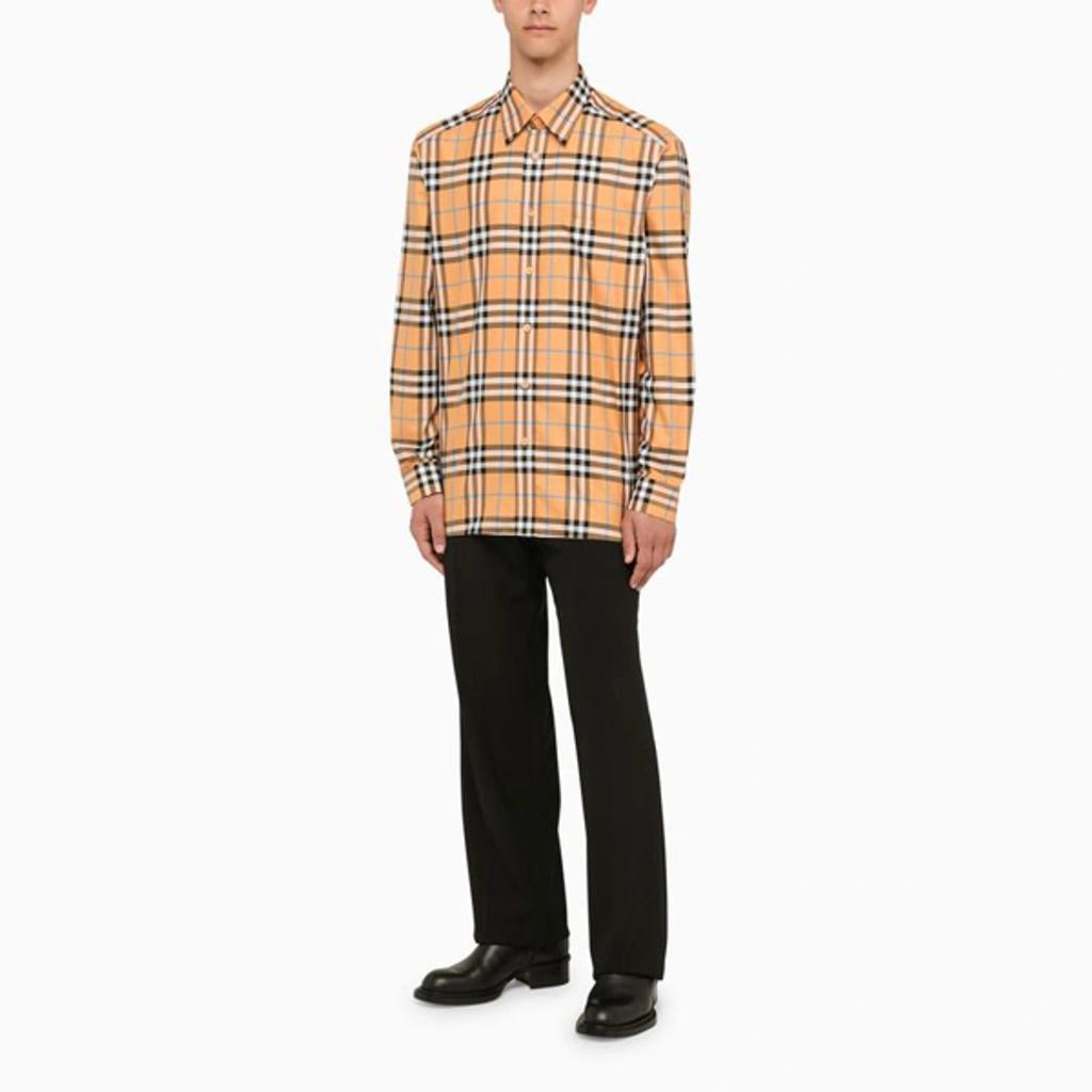 Regular Orange Check Shirt Product Image