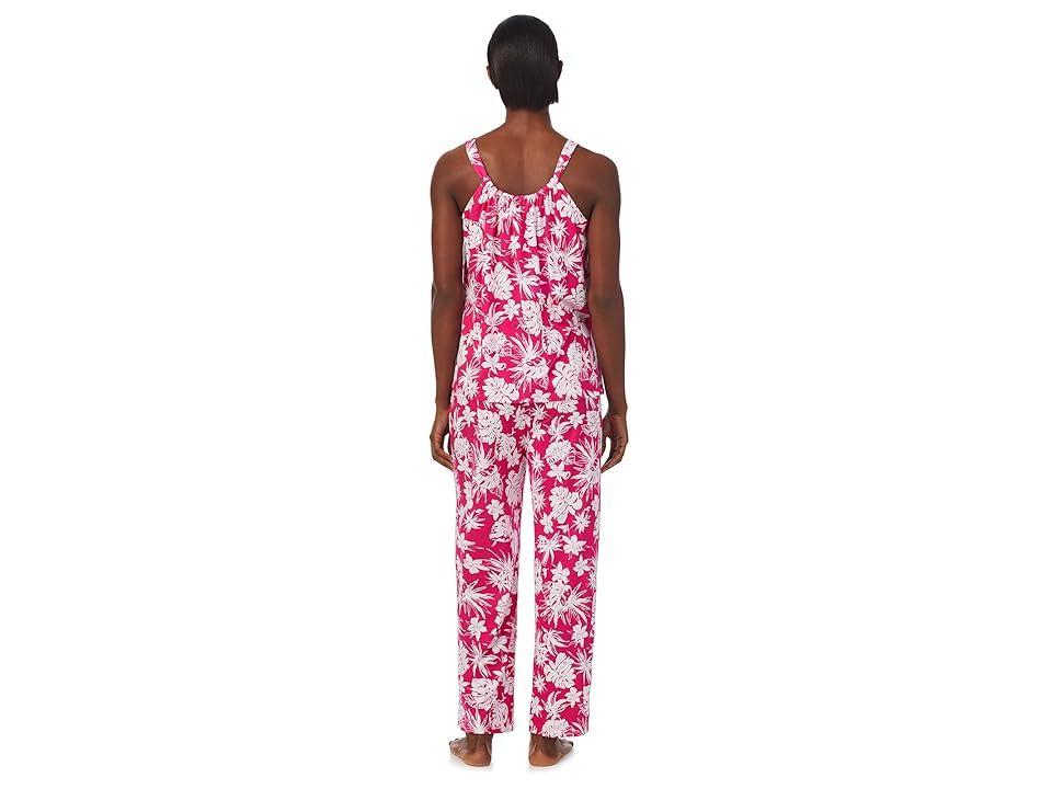 Lauren Ralph Lauren Strappy Tank Capris PJ Set Floral) Women's Pajama Sets Product Image