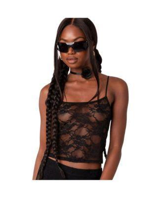 Gianna Sheer Lace Tank Top Product Image