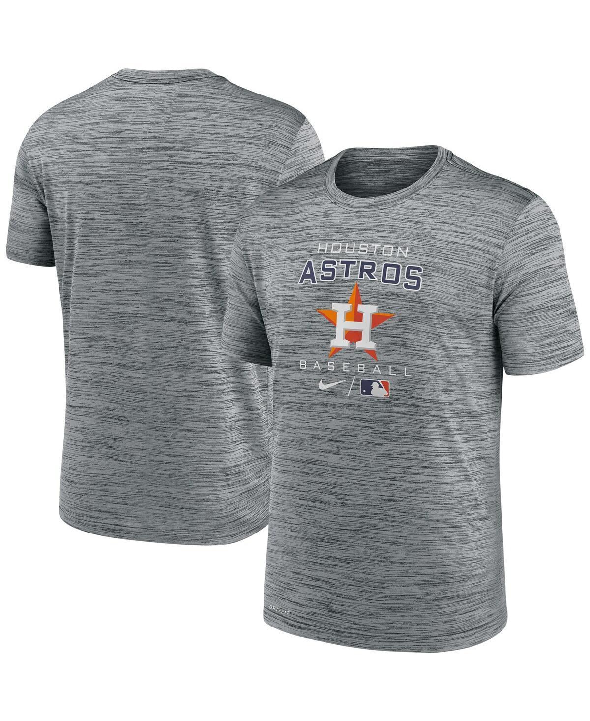 Mens Charcoal Houston Astros Authentic Collection Velocity Practice Space-Dye Performance T-shirt Product Image